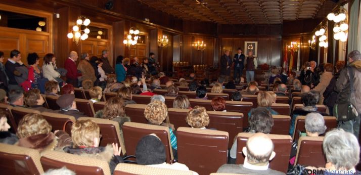 Los visitantes, en el ayuntamiento. / Ayto.