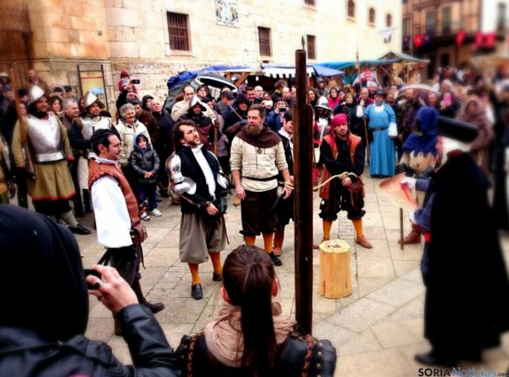 Un momento de la recreación histórica