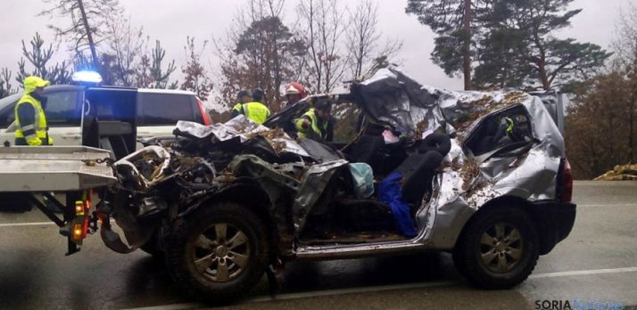 Venículo siniestrado en la CL-117 en noviembre con el resultado de una víctima mortal. / SN 