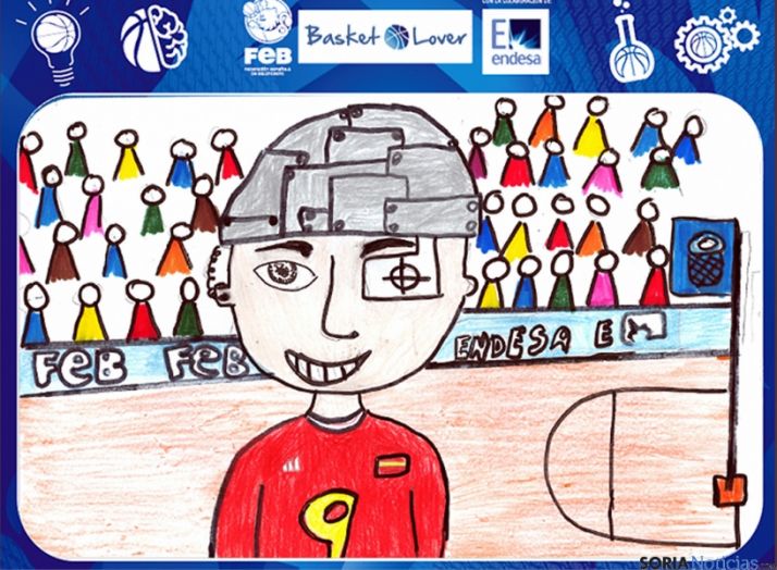 Dibujo con la idea de los escolares olvegueños. 