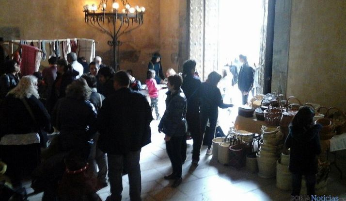 El palacio de los Castejones, esta  mañana. 