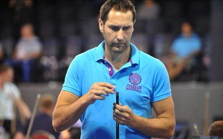 El billarista numantino Javier del Santo. / EPF-AMM