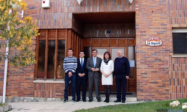Visita institucional a la factoría de San Pedro Manrique. / Dip.