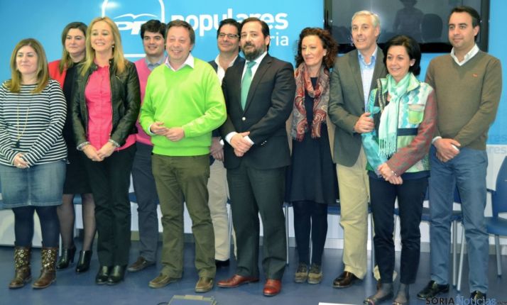 Parte de los integrantes de la lista de los populares al Ayuntamiento. / SN