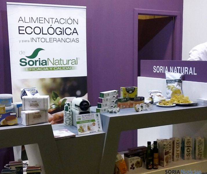 Productos de Soria Natural en la feria. 