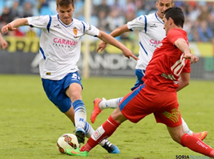 Uno de los lances del partido. / Real Zaragoza