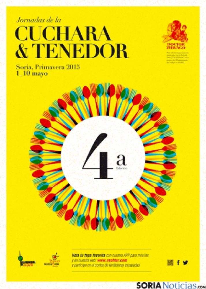 Cartel jornadas cuchara y tenedor