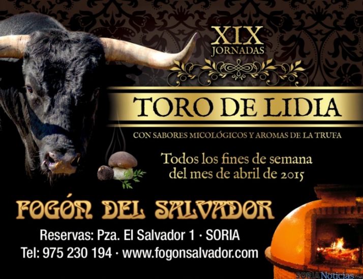 Cartel Jornadas Toro de Lidia en El Fogón