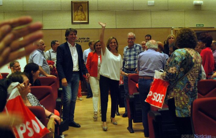Chacón, con Míngez, este jueves en Soria. / SN