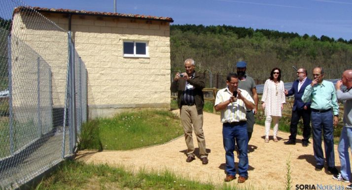 La delegación cubana en las instalaciones de Lubia. / Subdeleg.