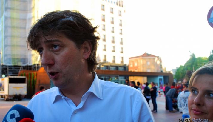 Carlos Martínez Mínguez, este jueves en Soria. / SN