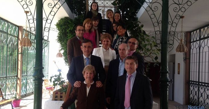 Un momento de la visita institucional a la residencia. / Dip.