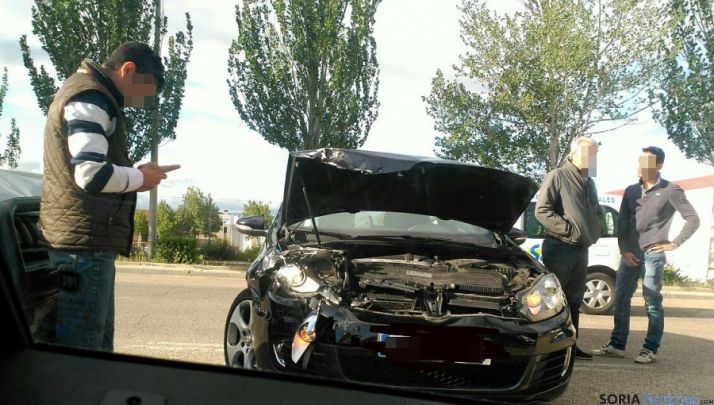 Uno de los vehículos siniestrados.