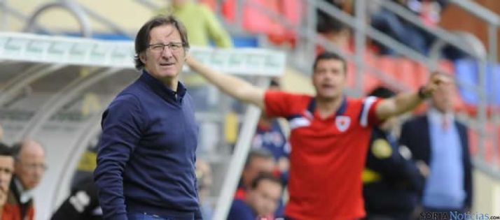 Anquela durante el partido