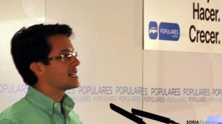 Tomás Cabezón este jueves en Soria. / SN