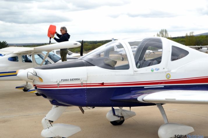 50 aviones participan en las jornadas de puertas abiertas del aeródromo de Garray