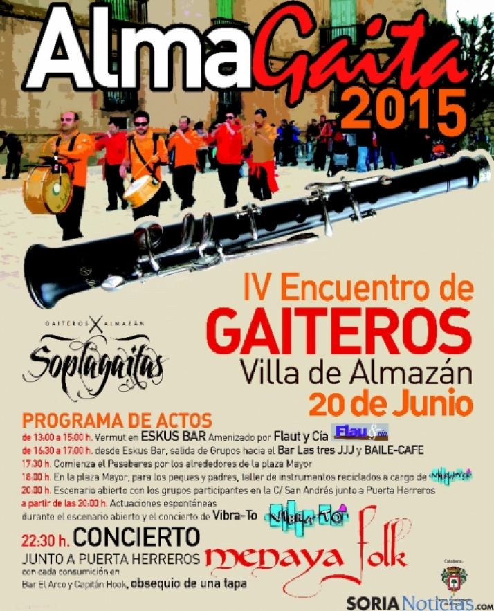 Las dulzainas, protagonistas en Almazán. 