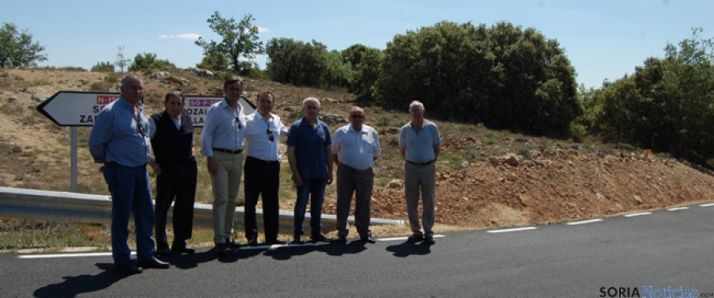 Visita a las obras de mejora Pinilla-Pozalmuro