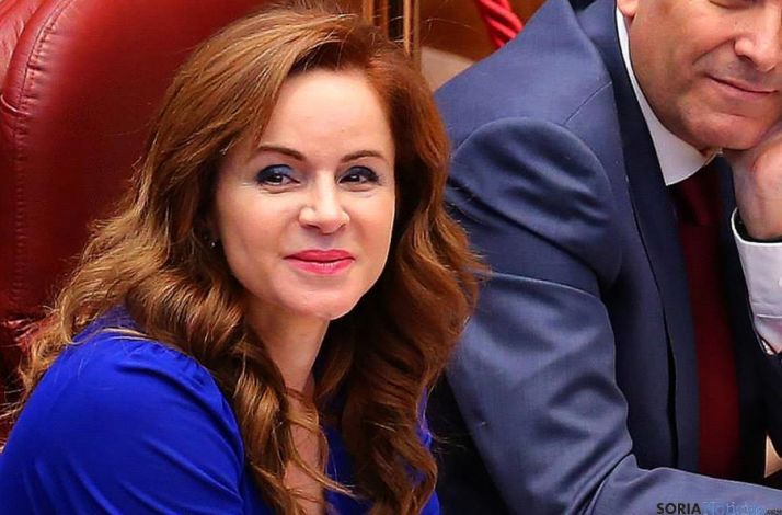 Silvia Clemente, este martes en la sede parlamentaria regional. / PP Facebook