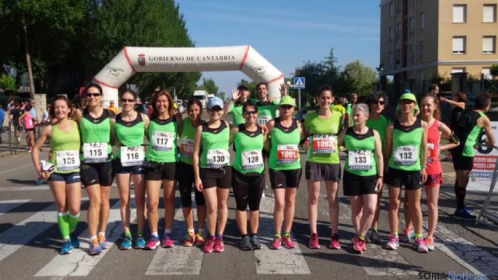 Los atletas sorianos en Santoña