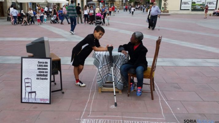 Escenificación de los desahucios en España. / SN