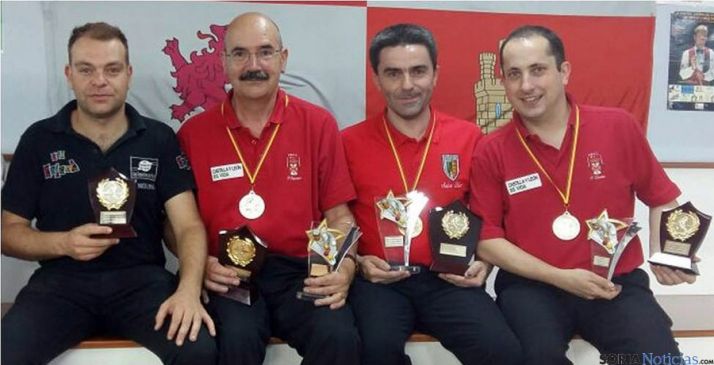 Molina (izda.), Camarero, Díez y Cortés.