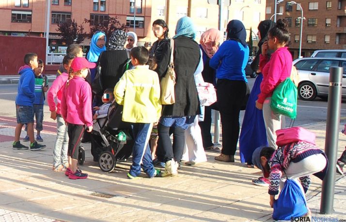 Un grupo de mujeres musulmanas en Soria. / SN 