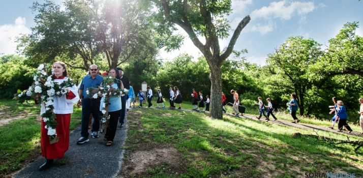 Procesión en honor a la Venerable en Nuevo Méjico. / Standard Times