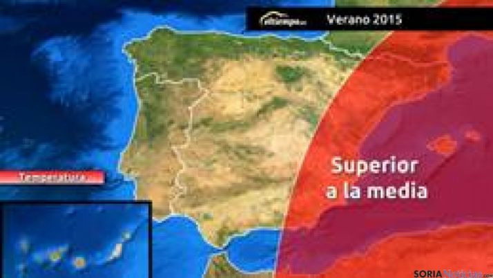 `Previsión tiempo en verano