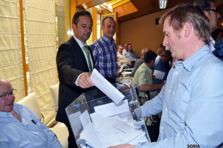 Javier Blanco, en la votación