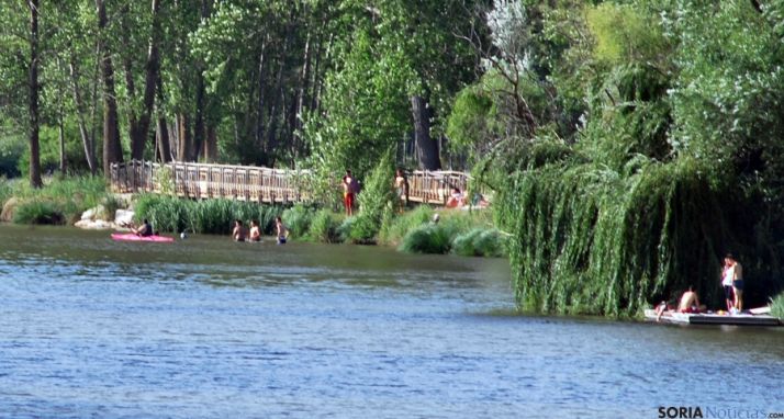 El Duero, en la tarde de este viernes. / SN