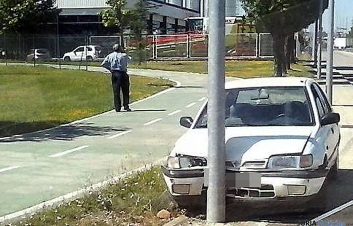 El vehículo tras el accidente. / SN