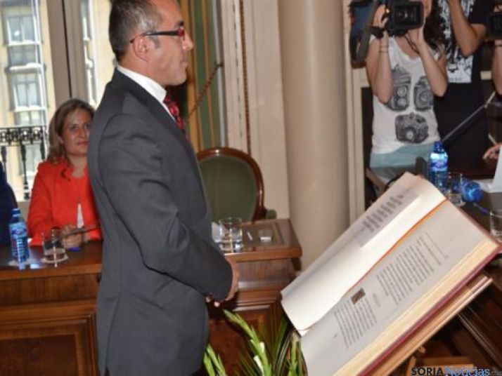 Luis Rey, en la toma de posesión