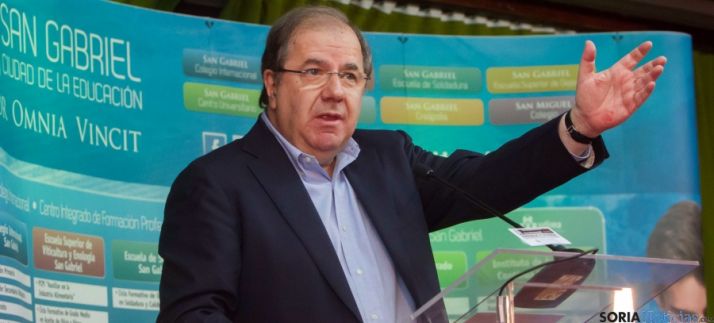 El presidente de la Junta, Juan Vicente Herrera, este viernes en Burgos. / Jta.