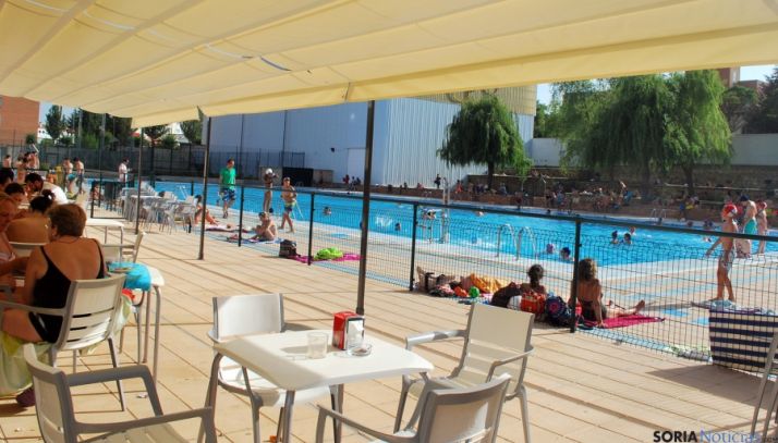 La piscina del San Andrés, este viernes. / SN