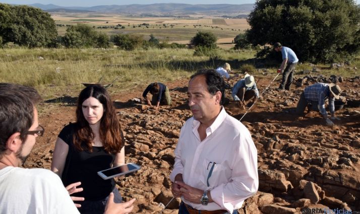 El delegado de Junta en Soria, en las excavaciones. / Jta.