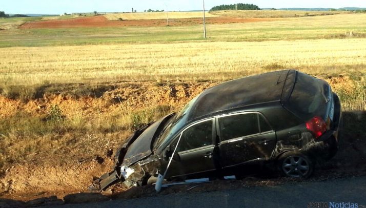 El vehículo tras el accidente. / SN