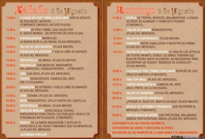 Hoja de Ruta del Mercado Medieval.