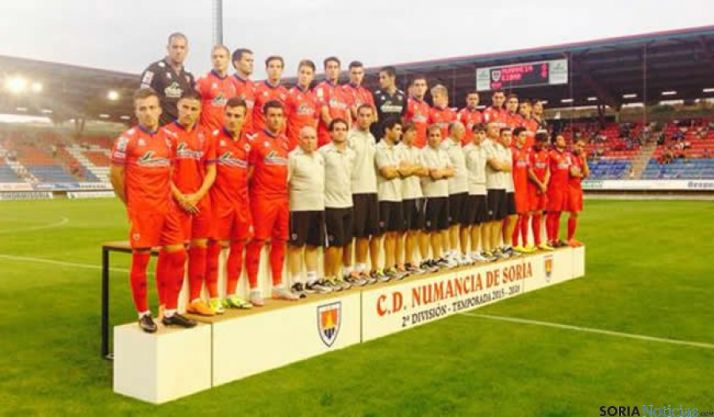 Presentación del Numancia ante el Eibar