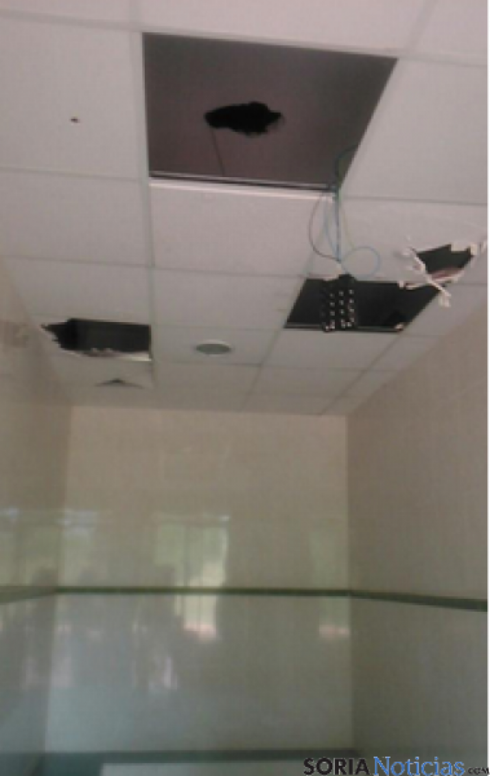 Destrozos en la estación. Asoaf