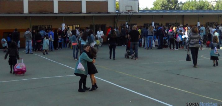El colegio de Escolapias este miércoles. / SN