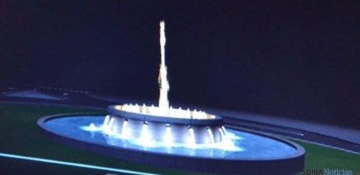 Fuente en el Paseo de El Espolón de Soria