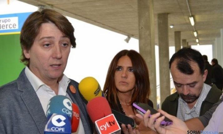El alcalde de Soria en rueda de prensa