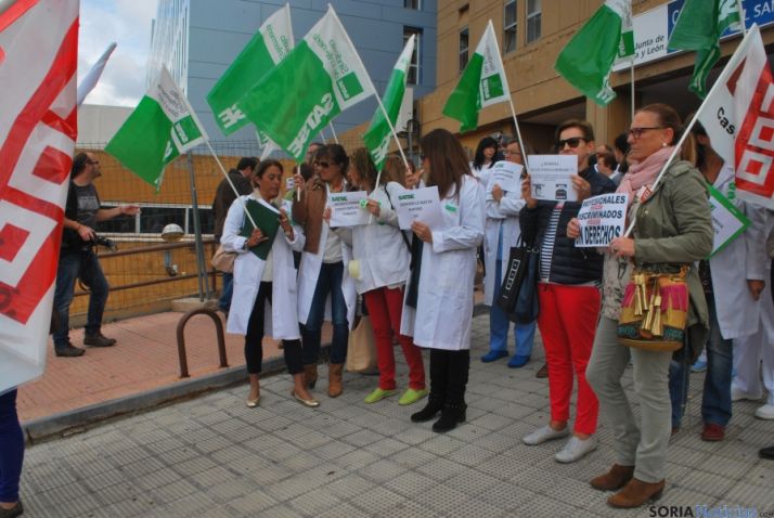 La concentración este miércoles. / SN