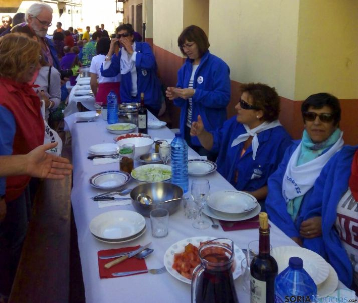 Imagen de la comida popular en Ólvega. / SN