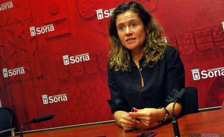 La concejal de Desarrollo Económico este miércoles. / SN