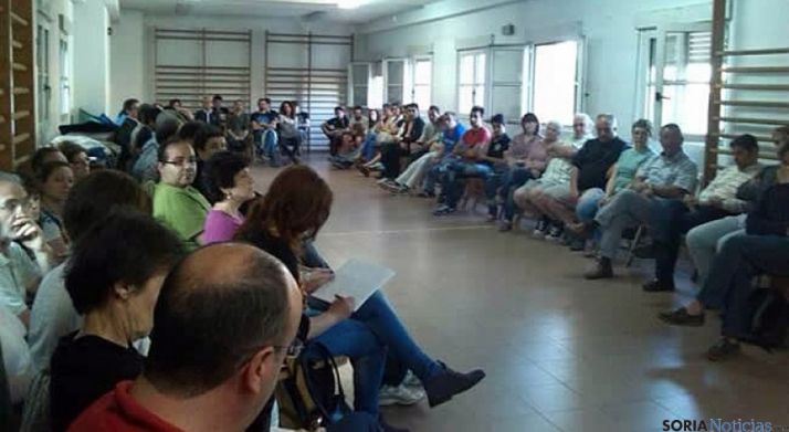 Una de las asambleas de Podemos Soria. / SN