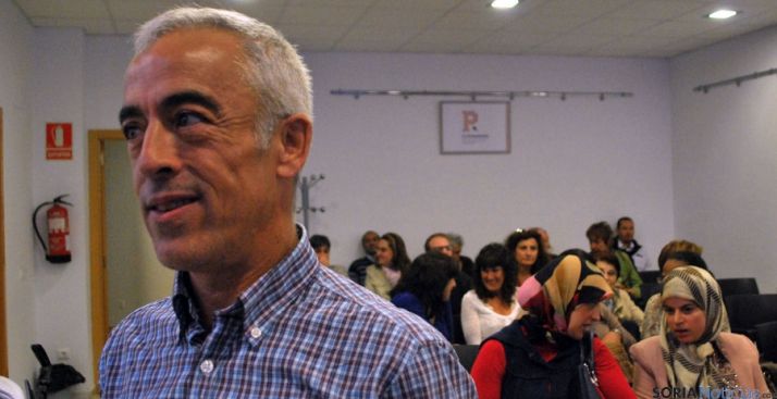 Raúl Báez, de Cruz Roja España, este martes en Soria. / SN