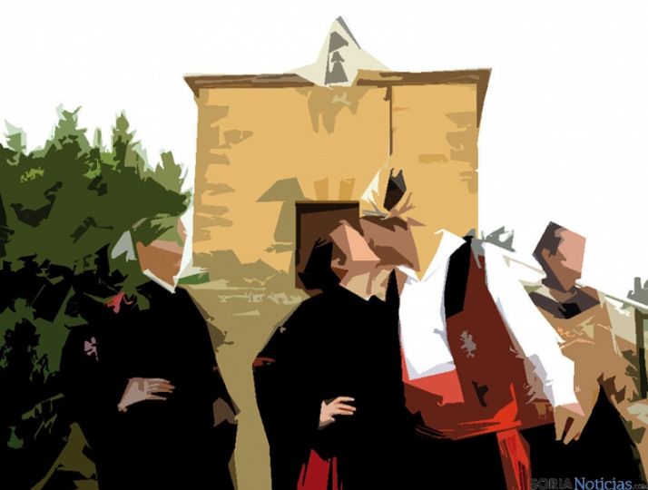 Detalle del cartel de fiestas.