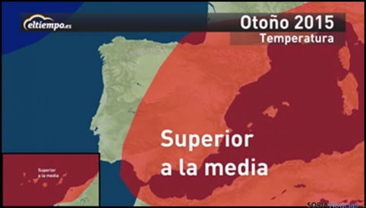 Temperaturas para este Otoño